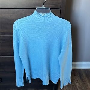 Cyrus Sky Blue Women's Turtleneck Sweater